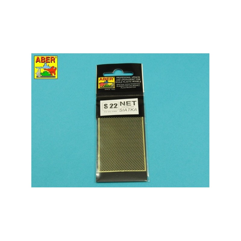 Fotoincisione: Rete con maglia intrecciata 1,7 x 2,4 mm. ABER S-22