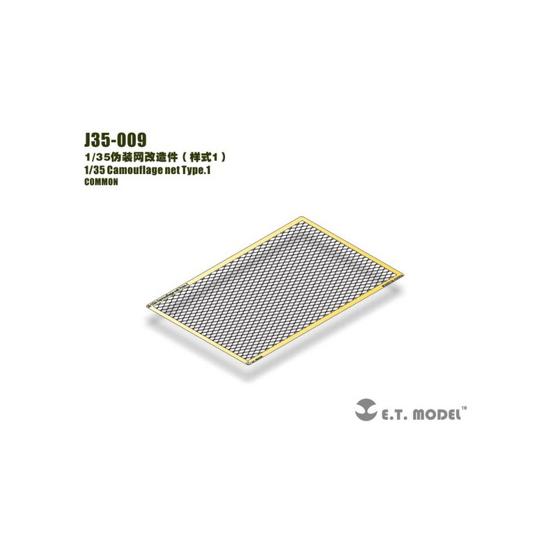Fotoincisione: rete mimetica di tipo 1. E.T. MODEL J35-009