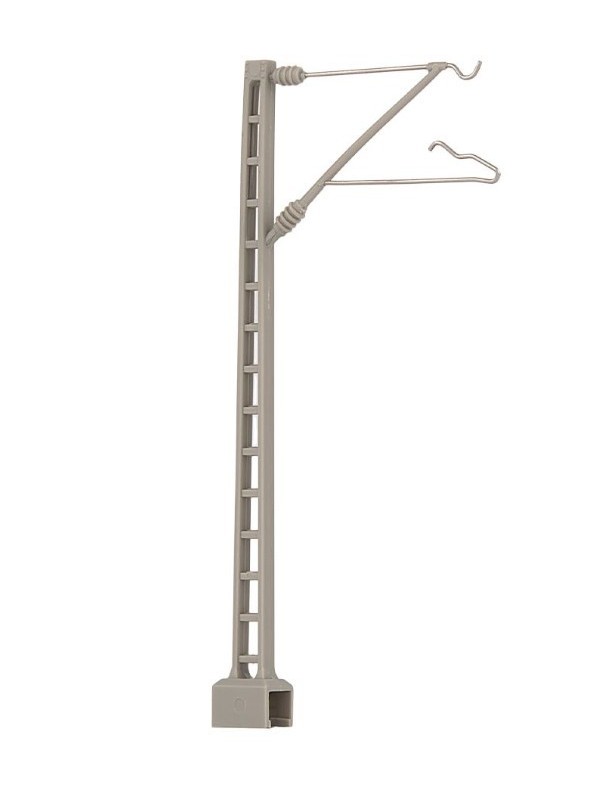 RIVAROSSI HC8036 Scala HO Palo per catenaria colore grigio (pezzi 10)
