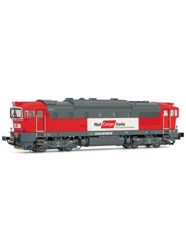 RIVAROSSI HR2863S Scala HO Locomotiva Diesel D753.7 Rail Cargo Italia con sound