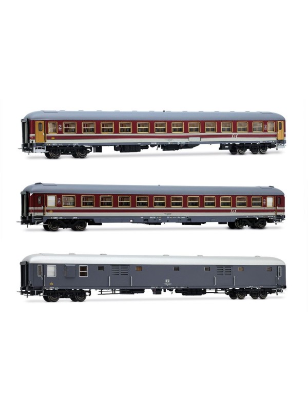 RIVAROSSI HR4362 Scala HO Set 3 carrozze Alpen-Express serie UIC-X epoca IVb FS