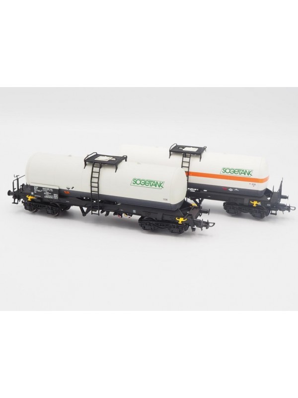 RIVAROSSI HR6513 Scala HO Set due carri cisterna FS Sogetank epoca V