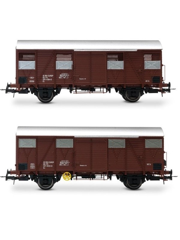 RIVAROSSI HR6645 Scala HO Set 2 carri chiusi Gs (uno con luci di coda) FS ep. IV