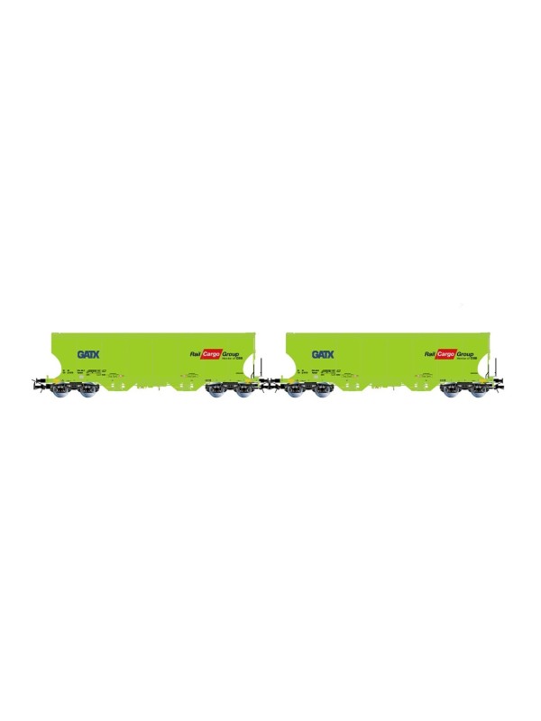 RIVAROSSI HR6674 Scala HO Set due carri silo a pareti curve RAIL CARGO GROUP - IN ACCONTO