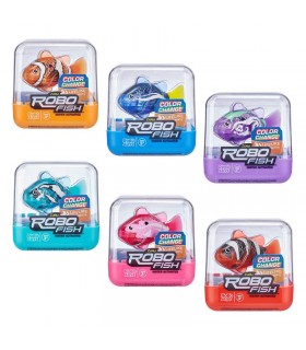 Robo Fish con movimento water activated e color change Espositore 24pz 6 colori ass.