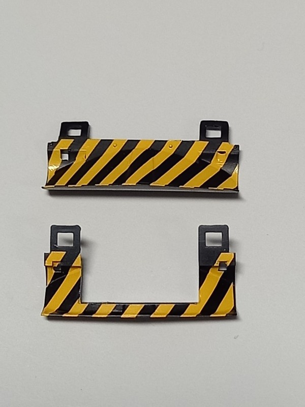 ROCO 126100 - Ricambi scala HO Set con 2 vomeri chiuso e aperto giallo/nero