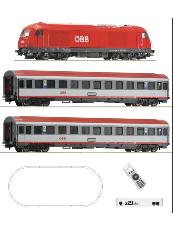ROCO 5110005 Scala HO Set di partenza digitale z21:Treno passeggeri OBB