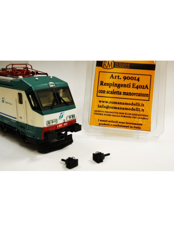 ROMANA MODELLI RM90014 Scala HO Respingenti E402A con scaletta manovratore