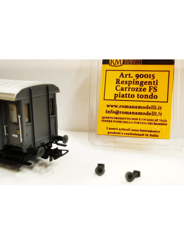 ROMANA MODELLI RM90015 Scala HO Respingenti carrozze FS - piatto tondo