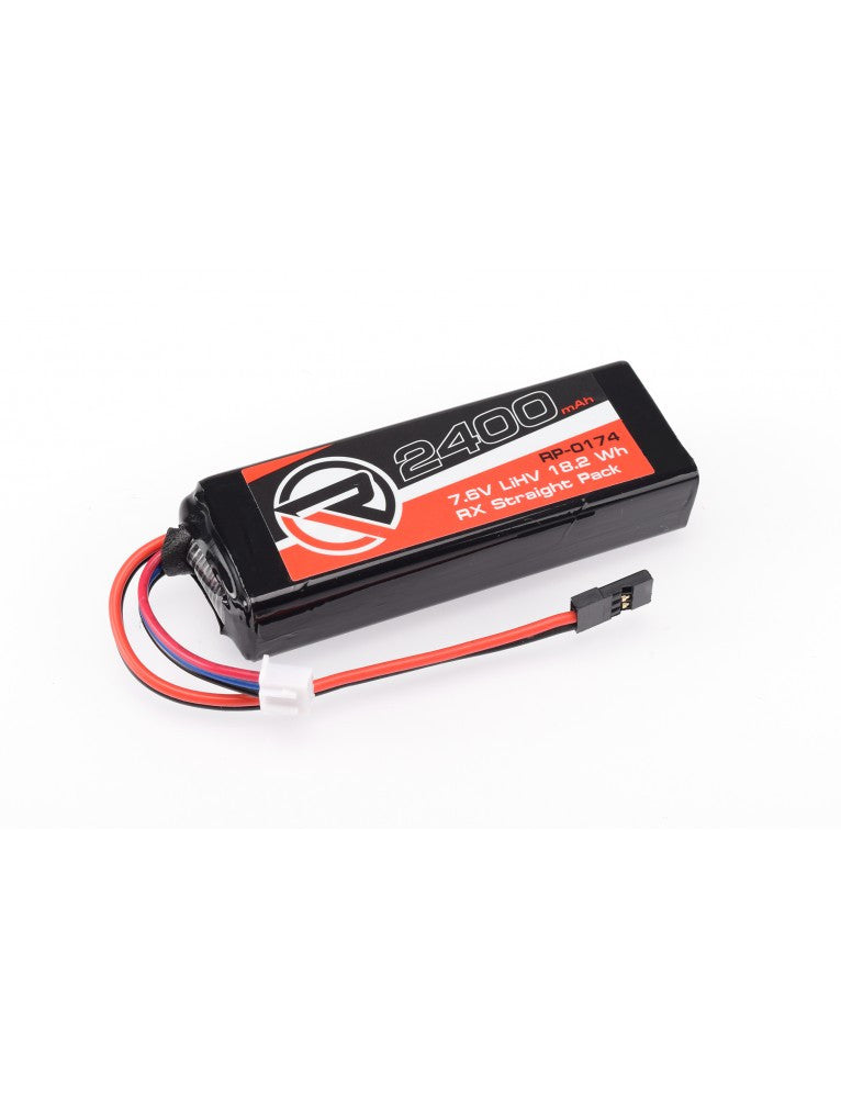 Batteria del ricevitore Ruddog Li-HV 2S 7,6v 2400mAh JR RP-0174