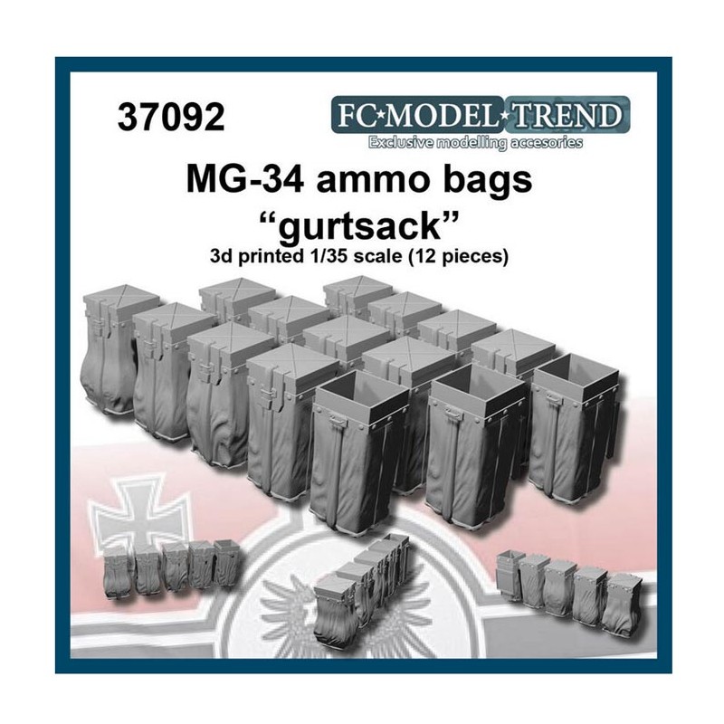 Borse per munizioni MG-34. FC MODELTIPS 37092