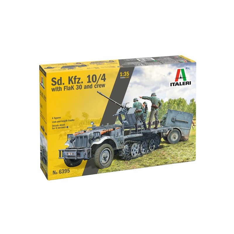 Sd. Kfz. 10/4 con FLAK 30. ITALERI 6395