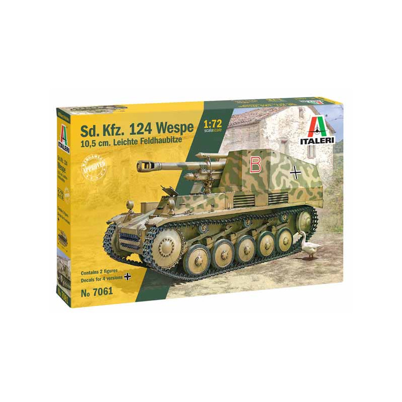 SD.KFZ.124 WESPE. ITALERI 7061