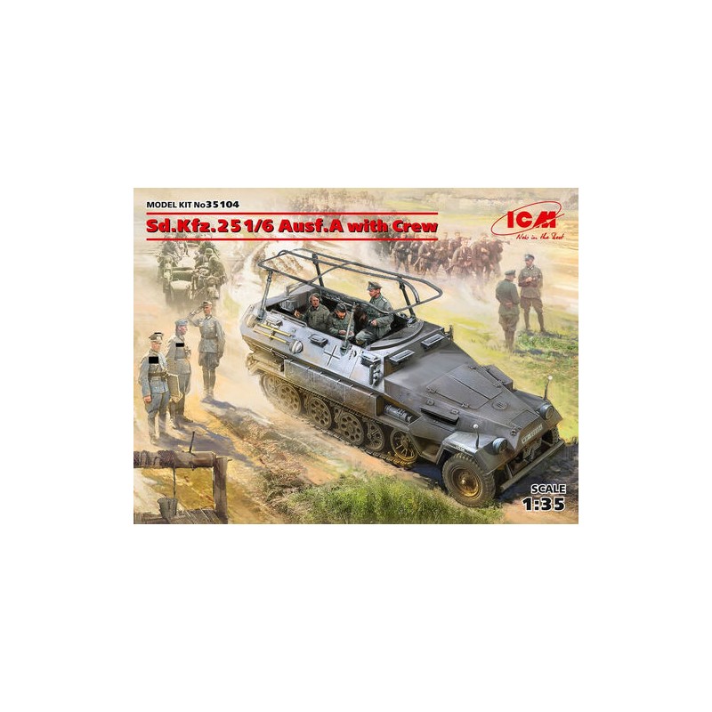 Sd.Kfz.251/6 Ausf.A con equipaggio. ICM 35104