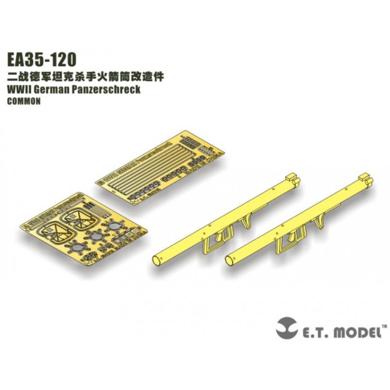 Fotoincisione: Panzerschreck tedesco della seconda guerra mondiale. E.T. MODEL EA35-120