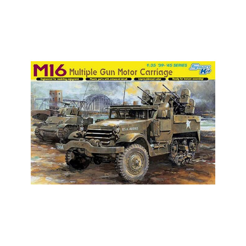 Semicingolato USA M16 con sistema antiaereo. DRAGON 6381