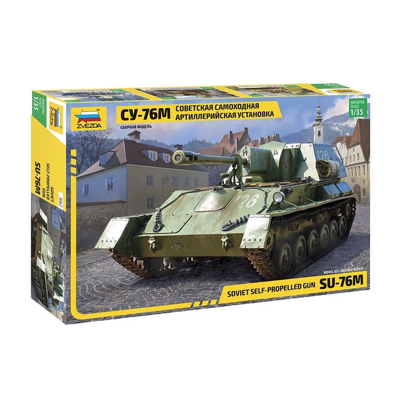 Semovente russo SU-76M. ZVEZDA 3662