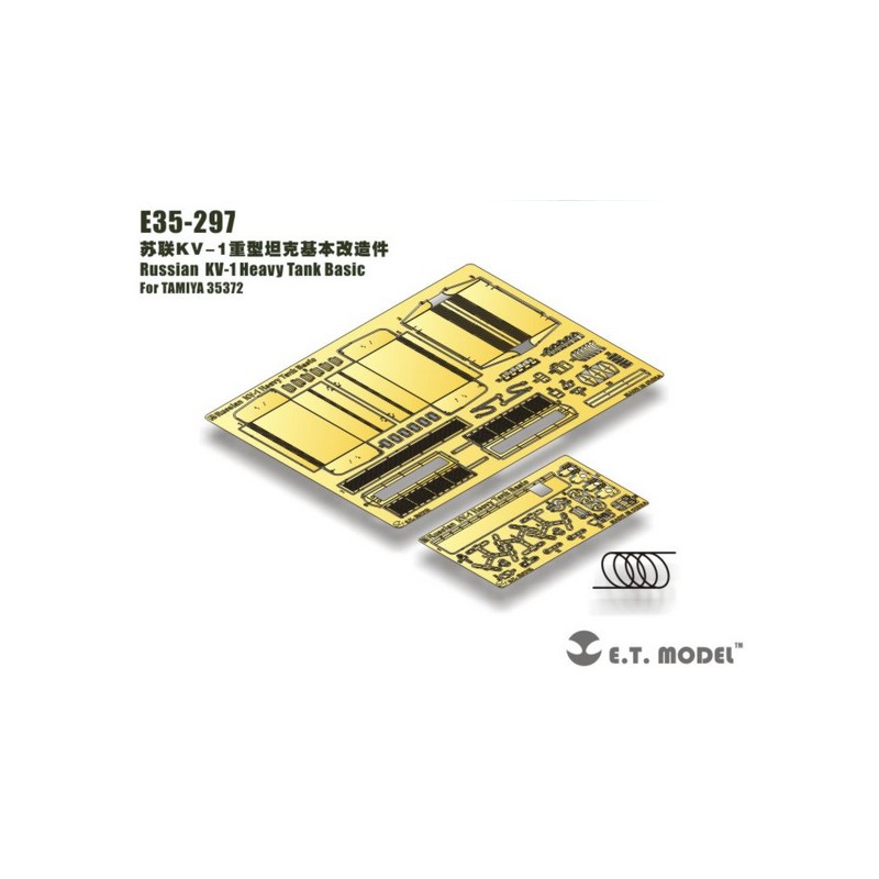 Fotoincisione: Carro armato pesante russo KV-1 - Set base. E.T. MODEL E35-297