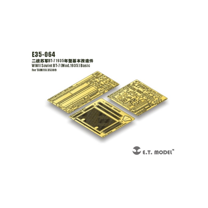 Set fotoinciso: sovietico BT-7 Mod.1935 - Set base. E.T. MODEL E35-064