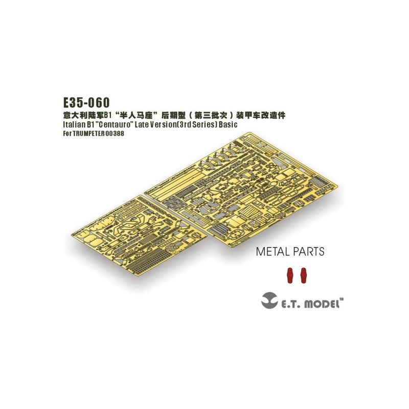 Fotoincisione: Italiano B1 "Centauro" ultima versione 3a serie - Set base. E.T. MODEL E35-060