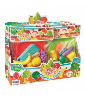 SET CUCINA FRUTTA E VERDURA ATTACCA STACCA