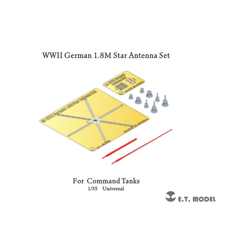 Set di antenne stellari tedesche della seconda guerra mondiale. E.T. MODEL P35-271
