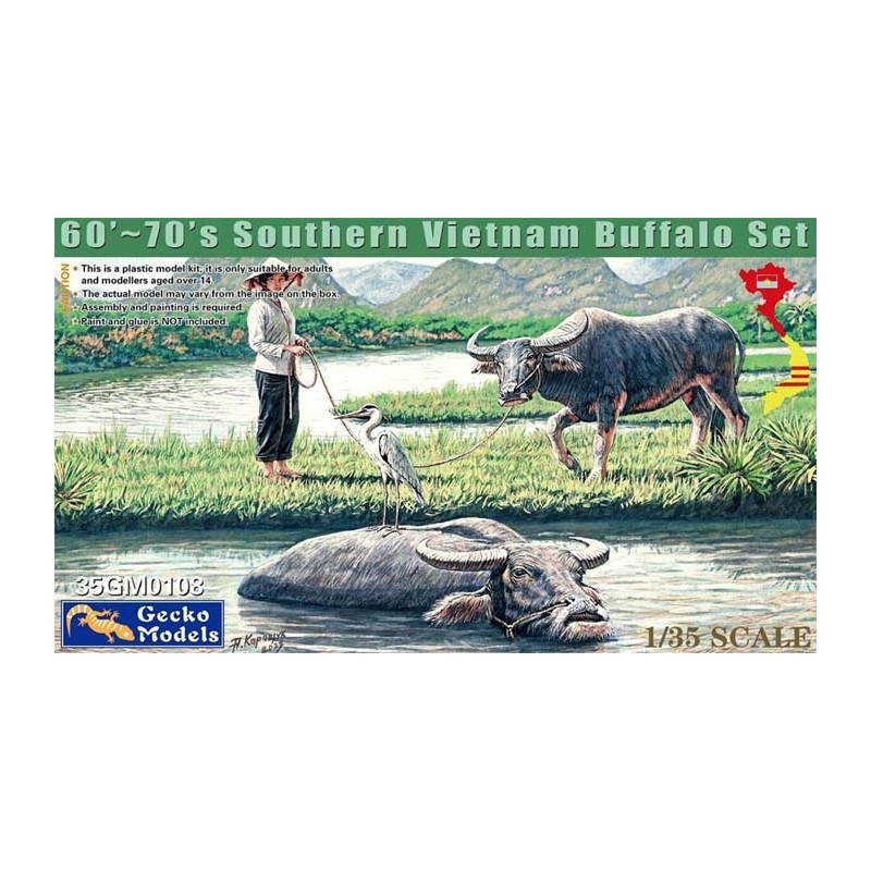 Set di bufali. GECKO MODELS 35GM0108