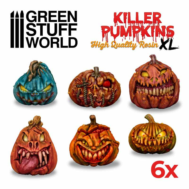 Set di grandi zucche killer in resina. GREEN STUFF WORLD 505510