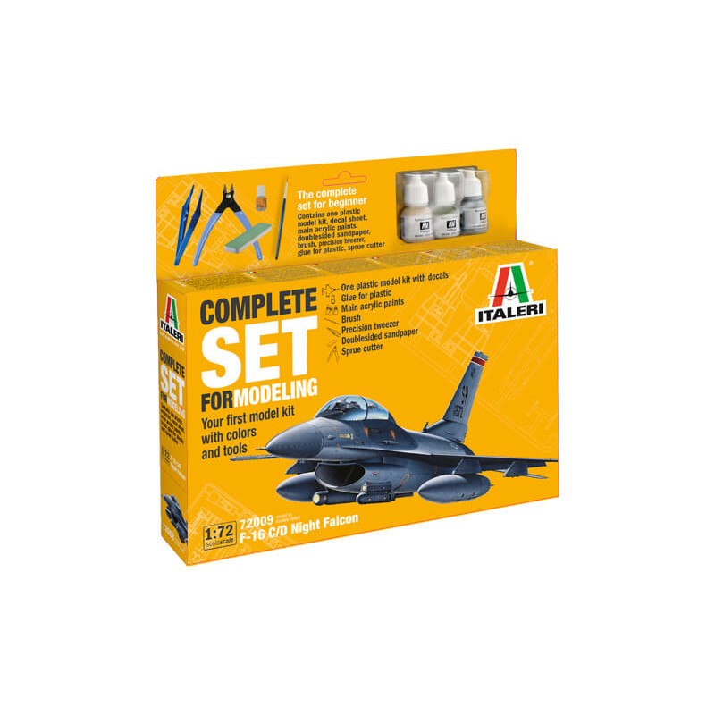 Set iniziale: F-16 C/D Night Falcon. ITALERI 72009