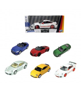 Silver Wheel - Auto tedesche a licenza sc.1:28 / 1:32, a retrocarica, portiere apribili, luci e suon