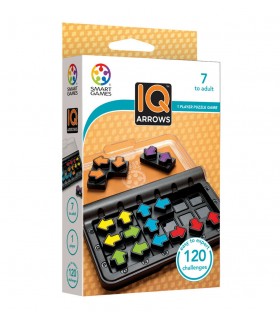 Smart Games IQ Arrows - Gioco di Logica Educativo per Bambini, 12 Pz, 120 Sfide per Sviluppare Pensiero Laterale, 7+ anni