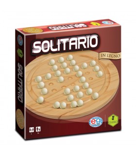 Solitario Spin Master - Gioco di Strategia in Legno con 33 Biglie Colorate, Divertimento per Famiglie e Bambini dai 6 Anni