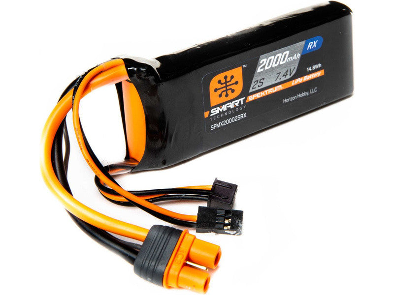 Spektrum Batteria Lipo Smart 7.4v 2000mah 15C IC3