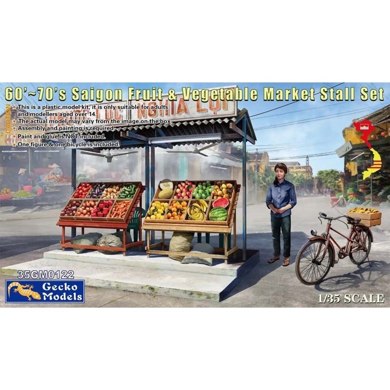 Stand di frutta e verdura. GECKO MODELS 35GM0122