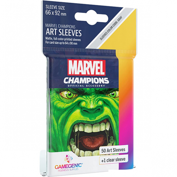 Standard - Marvel Champions Art Sleeves - Hulk (50+1 Bustine) - Gamegenic