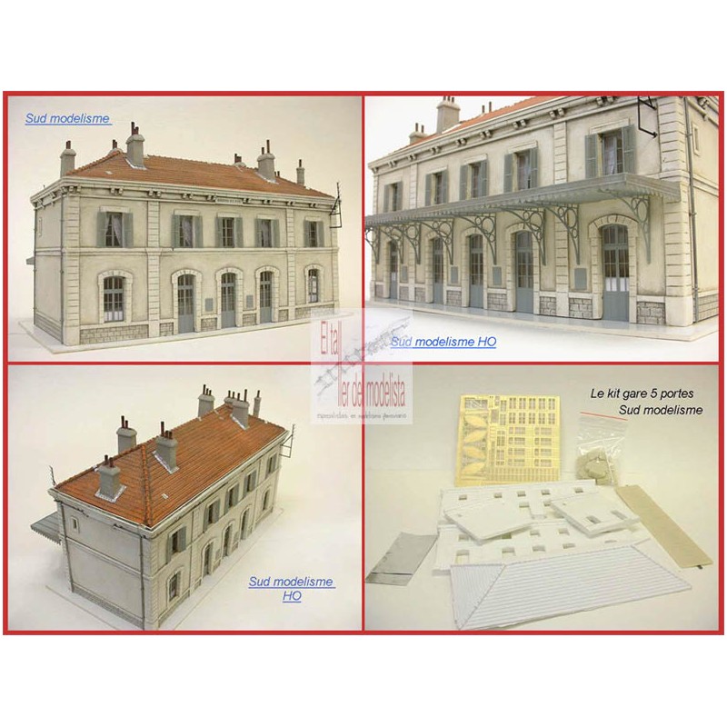 Stazione ferroviaria a cinque porte. PN SUD MODELISME 8766