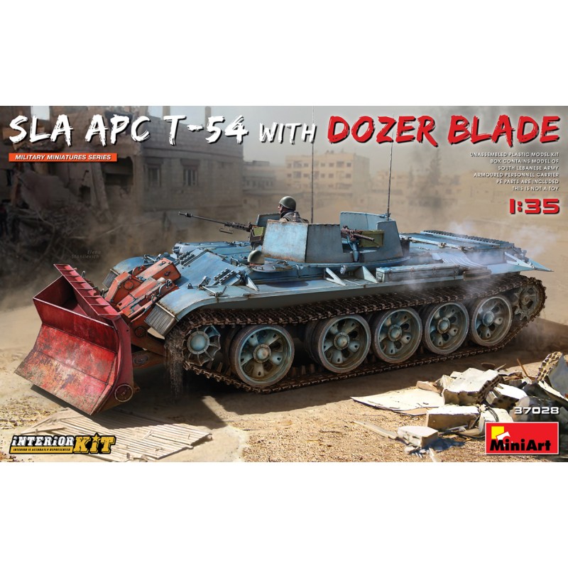 T-54 APC SLA con pala. Kit da interno. MINIART 37028
