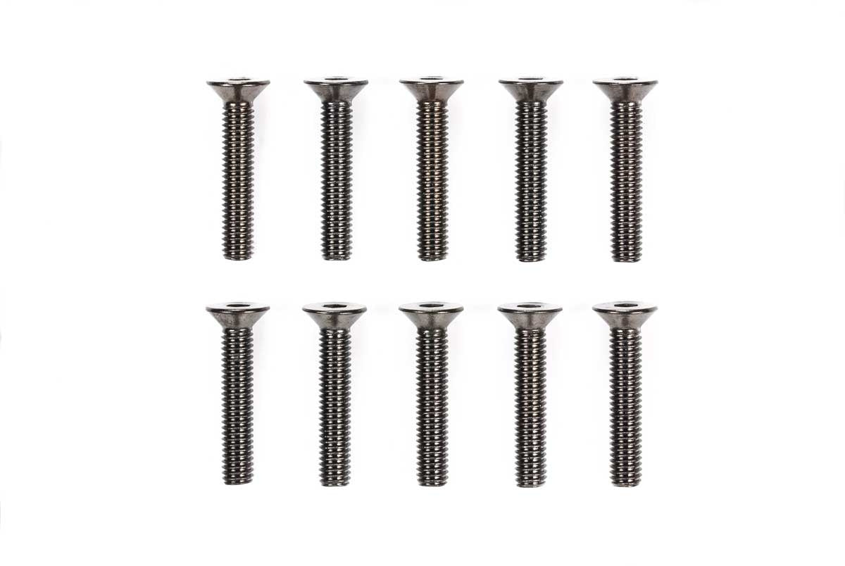 Tamiya Vite 3x16mm acciaio testa svasata (x10) 51633