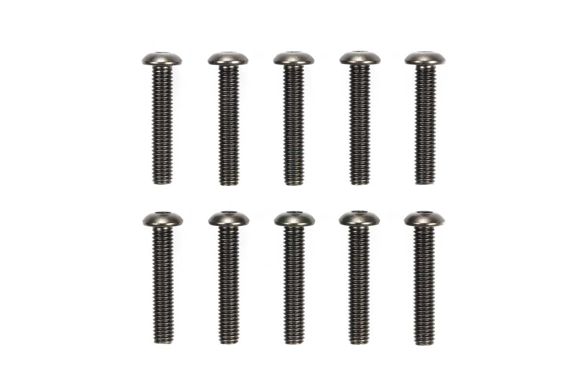 Tamiya Viti in acciaio 3x16 mm, testa tonda (x10) 51632