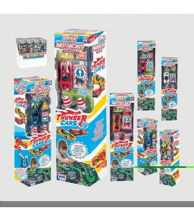 TAPPETO GIOCO THUNDER CARS 1 AUTO DIE CAST E ACC.