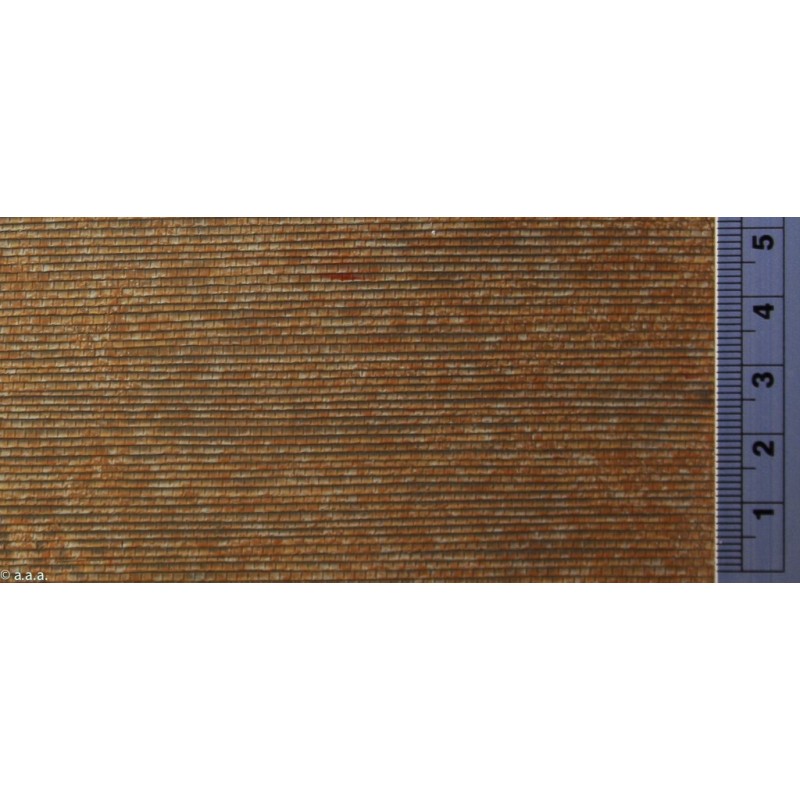 Tetto quadrato in ardesia, argilla. REDUTEX 160PC121