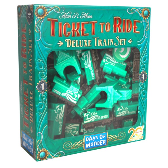 Ticket to Ride 20th Anniversary - Deluxe Train Set - Verde (Upgrade)