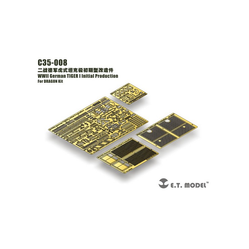Fotoincisione: Produzione iniziale del German Tiger I. E.T. MODEL C35-008