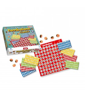 Tombola 24 Cartelle Automatiche con Numeri in Legno