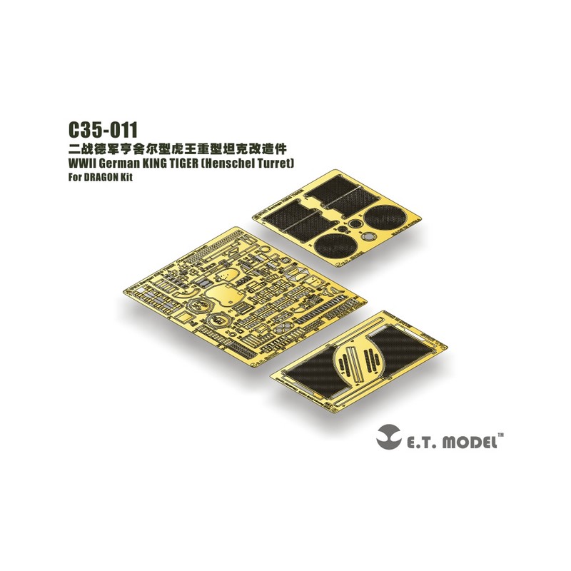 Fotoincisione: Torretta Henschel del Re Re Tedesco. E.T. MODEL C35-011