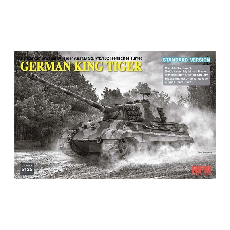King Tiger Ausf.B Sd.Kfz.182, torretta Henschel. RYE FIELD MODEL 5125