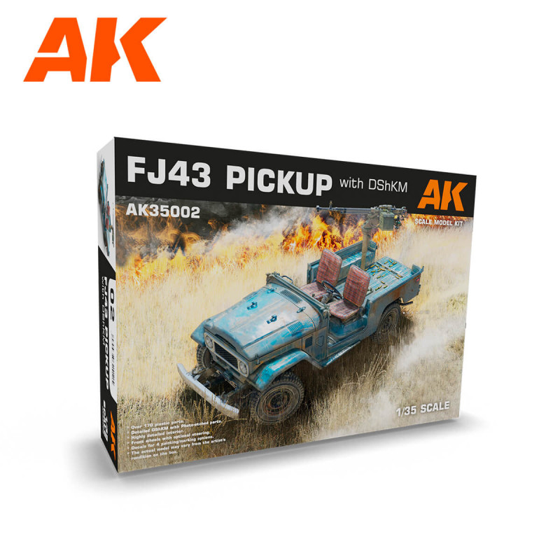 Toyota FJ43 SUV con mitragliatrice DSHKM. AK INTERACTIVE AK35002