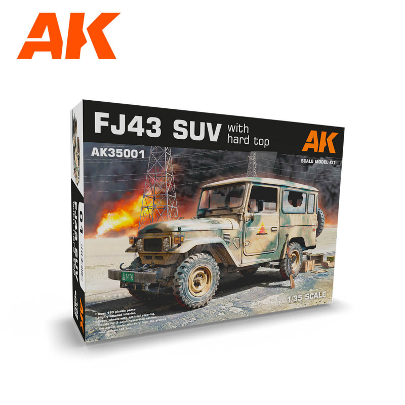 Toyota FJ43 SUV con tettuccio rigido. AK INTERACTIVE AK35001