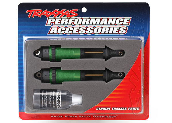 Traxxas Ammortizzatori GTR Alu XX-Long Verde (x2) 7462G