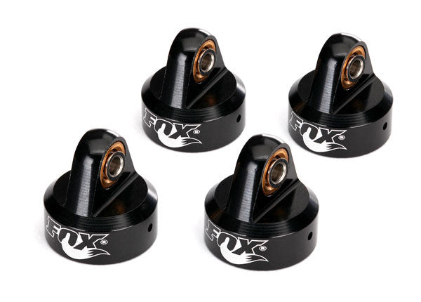 Traxxas FOX GTR Alu Shock Cap Nero (x4) 8456